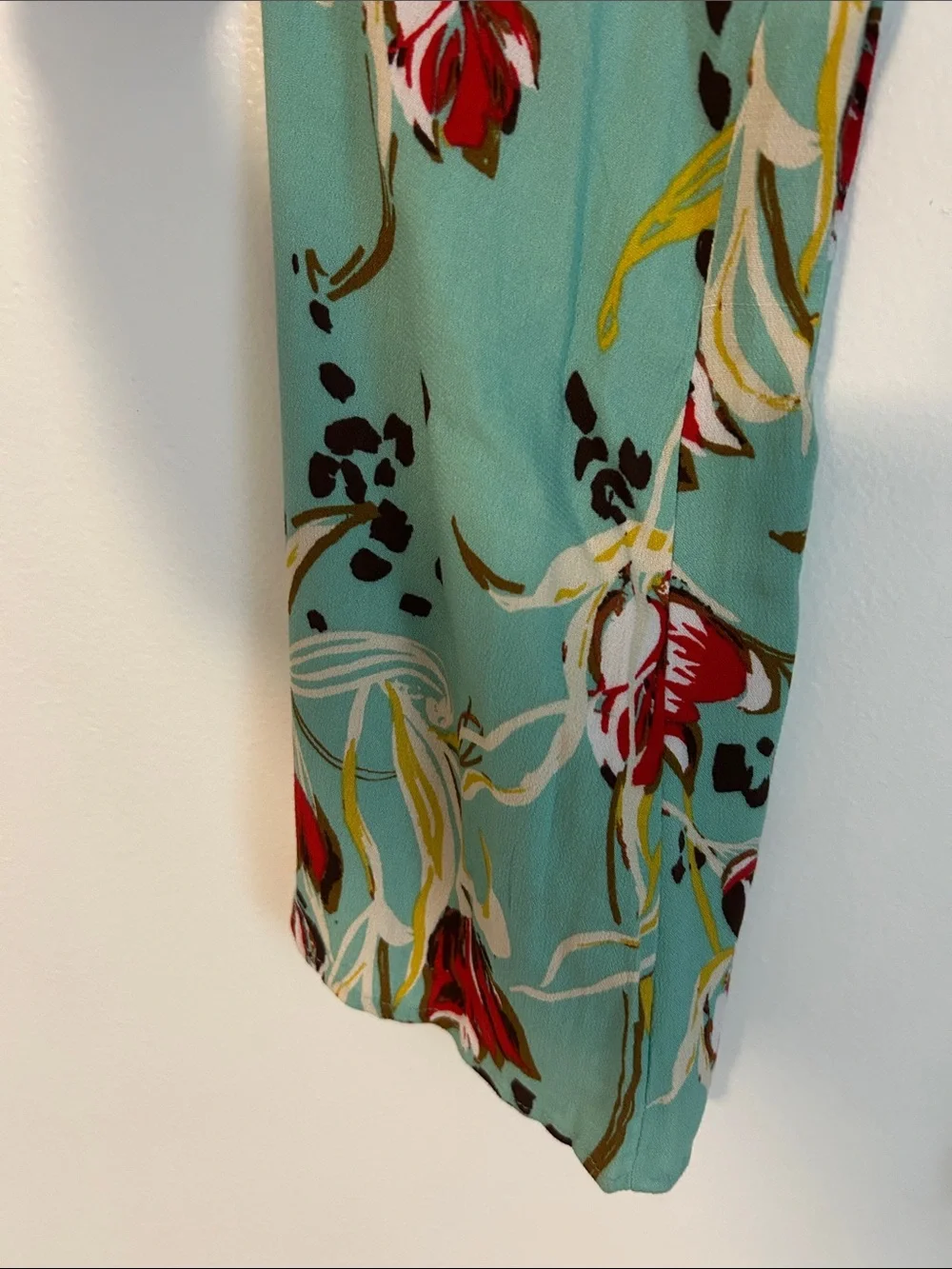 Free People Sage Bella Boho Floral V-Neck Swing Tunic Size XS